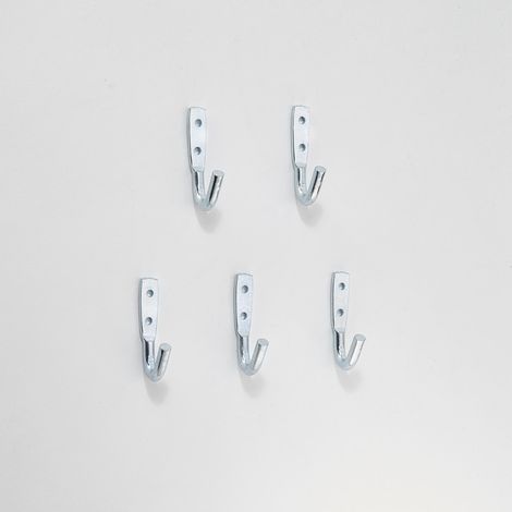 Juego de 5 ganchos pequeños MOTTEZ, Al.8 x An.2,5 x Pr.2,5 cm MOTTEZ