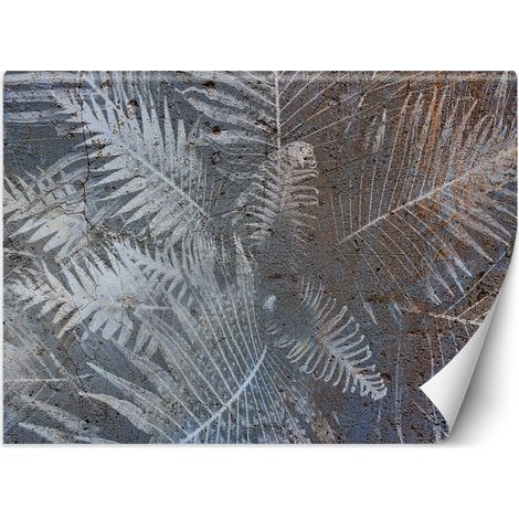 Fototapete Palmenblätter auf Beton 100x70 cm (1/5)