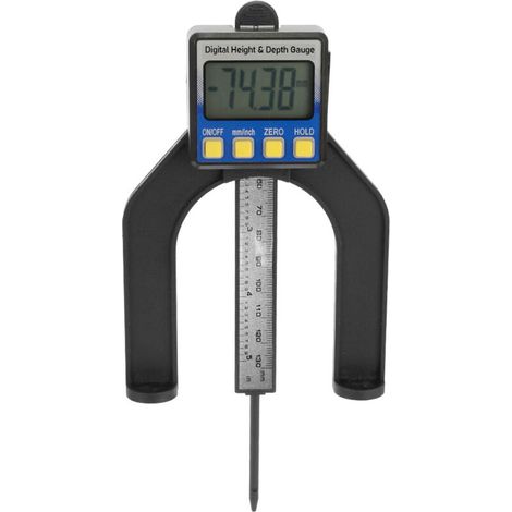 Calibrador de alta precisión con pantalla digital LCD, herramienta de medición para carpintería, rango de medición de 0 a 85 mm, con imán en la base (1/5)
