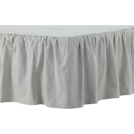 Jupe de lit Pixy 200x180 cm Coton Gris clair Venture Home (1/2)