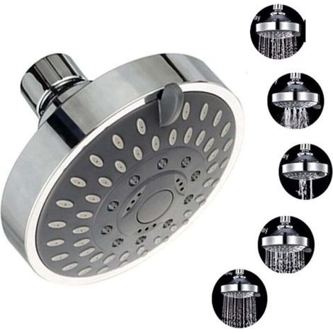 Ulisem Multifunctional 5-Speed Hanging Shower Head, ABS Nozzle, Water Saving, Massage, Mist, Hotel Bathroom Shower (1/5)