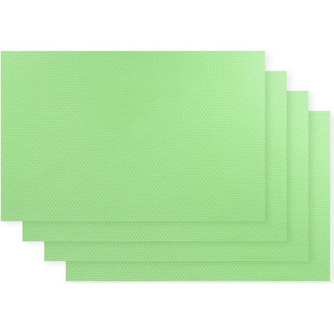 Tapis de réfrigérateur multifonction facile à nettoyer, étanche, anti-moisissure, tapis de table, tapis d'armoire de cuisine, 2 pièces (vert) (1/5)