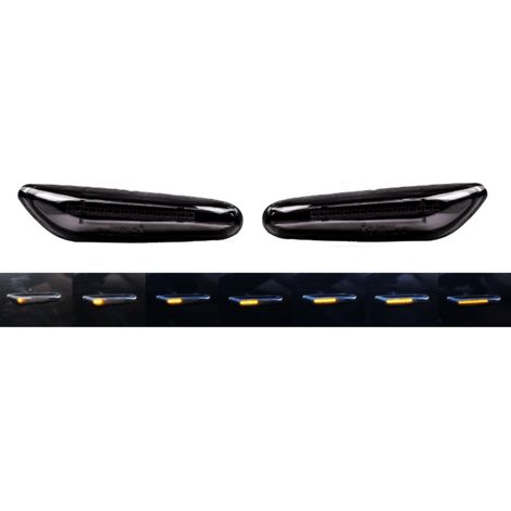 BMW LED-Seitenmarkierungsleuchten-Set, dynamische Blinker, Schwarz (1/5)