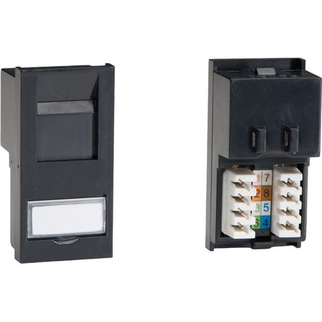 Varilight RJ45 Cat 6 Module (Single DataGrid Space) White
