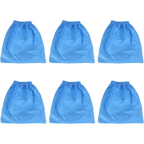Lot de 6 sacs filtrants textiles pour aspirateurs Karcher MV1, WD1, WD2, WD3 et SE4001. (1/5)