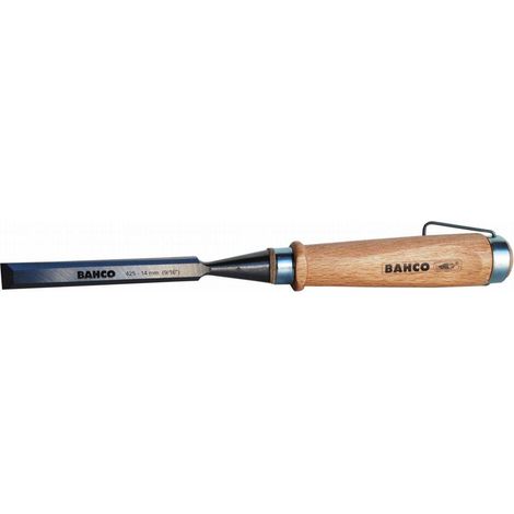 FPLUS bahco formon m.mad.425- 8 mm. , Un lado plano en el mango evita que el formon ruede y se caiga del banco de trabajo.
Se sirve con un protector en la punta. Rectificado y list