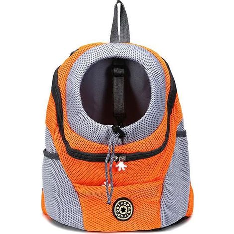 1 sac à dos pour animaux, Oxford, respirant, avec ceinture de sécurité intégrée, pour chiots, chats et lapins (1/5)
