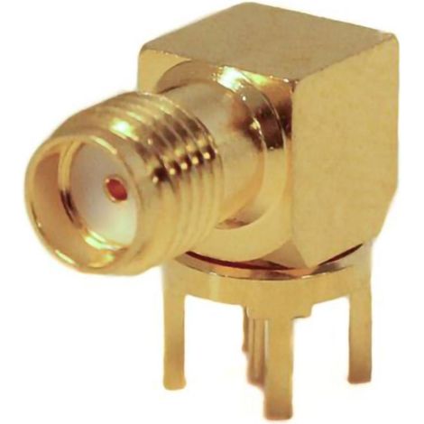 Mueller Electric BU-1420701301 Spina adattatore Presa SMA - Circuito stampato Ottone