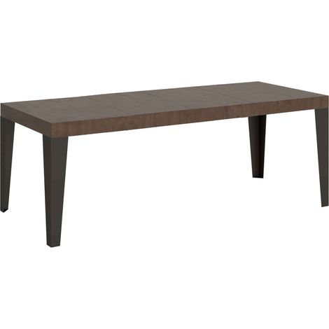 Table Extensible 200/460X90 Cm Flame Premium Pieds Noyer Anthracite (1/5)