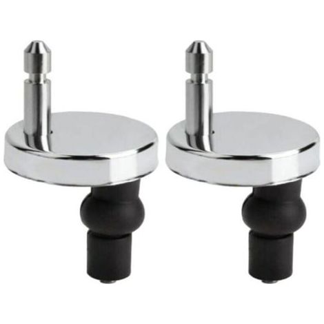 Set di 2 fissaggi universali per sedile WC, fissaggi per sedili WC con cerniera, fissaggi per sedile WC, adatti a tutti i tipi di WC, facili da installare (1/5)