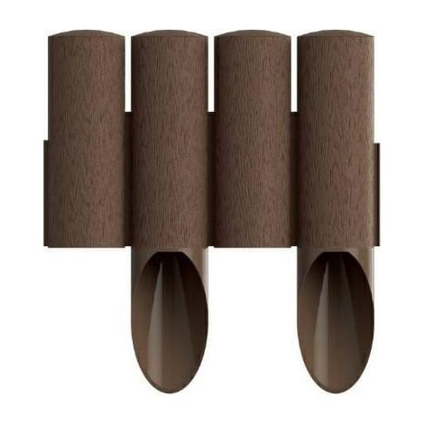 Cellfast Gartenpalisadensystem, 4 Elemente, 2,3 m, brauner Karton
