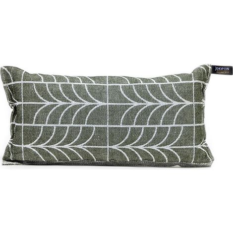 Jokipiin Humina Pillow Saunakissen 22 x 40 cm finnisches Sauna Kissen green/white