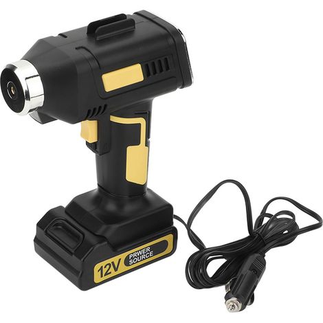 Luftkompressor-Reifenfüllset mit USB-Ladekabel, Luftdüse, Schnellaufblas-LED für Auto (1/5)
