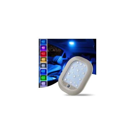 Adapté aux plafonniers LED pour voiture Lntyq, plafonniers sans fil rechargeables, 8 couleurs et commande vocale, convient aux voitures, camions, armoires, camping, chambres.
