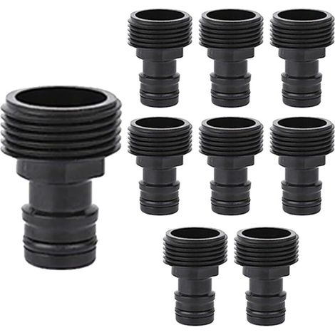 Lot de 8 raccords rapides 3/4" pour raccord de tuyau d'arrosage 1/2" (1/4)