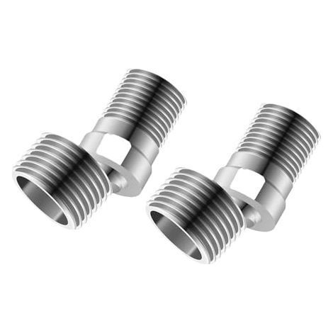 Adaptateur de douche en acier inoxydable, réglable à 360°, coudé, coudé, rallongé, joint d'angle pour pommeau de douche