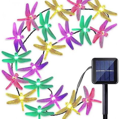Guirlande Lumineuse Solaire - Libellule - 30 LED - 6,5 M - IP65 - Extérieur - 1 Pièce (1/4)