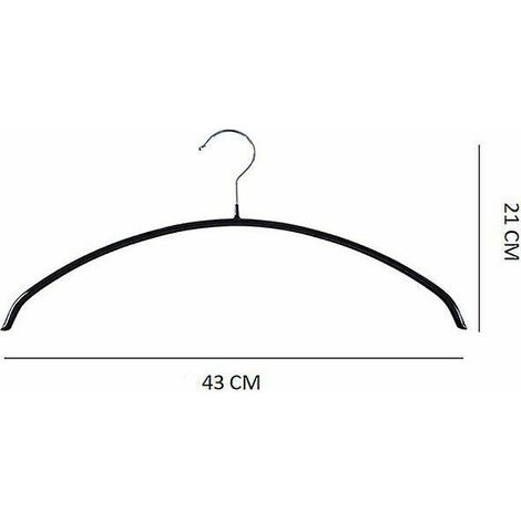 10 pieces of household tempered PVC plastic metal hangers (1/4)
