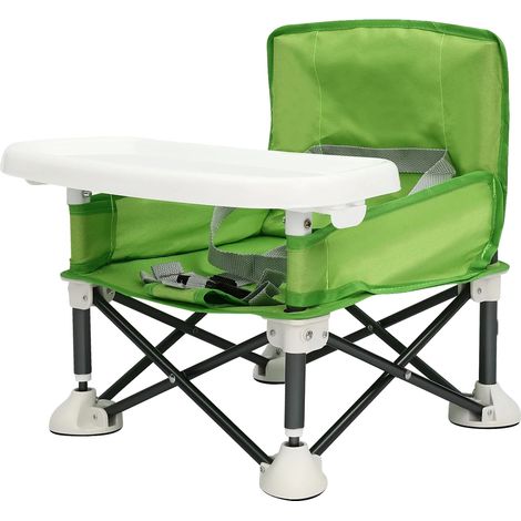 Silla de bebé portátil, diseño plegable, gran capacidad de carga, verde. (1/2)