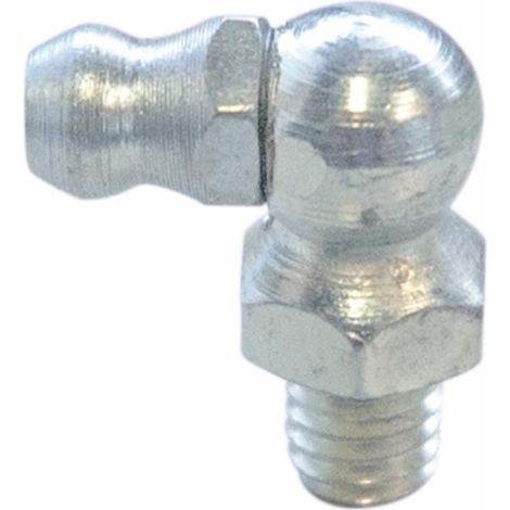 Graisseur 90° M6x1 acier zingué (Lot de 10 pièces)