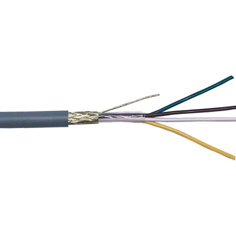 Câble multiconducteur RS PRO, 26 Gris, 100m ( Prix pour Bobine de 100 Mètres )