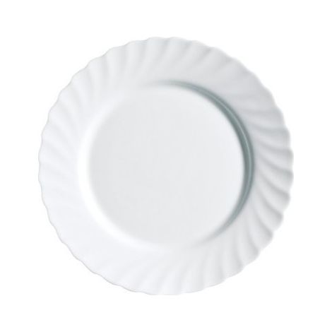 Plato Mesa Llano 24,5Cm Trianon Blanco Cristal Luminarc
