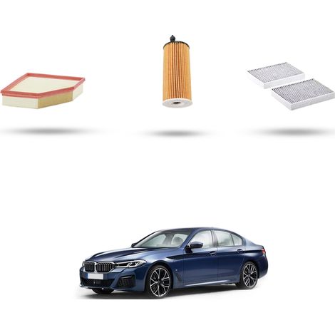 Kit tagliando 3 filtri compatibile con Bmw serie 5 (G30,G31,F90) 520i 155kw dal 2017 (1/5)