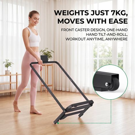 Walking Pad Handle Bar Only, Universal Compatible for Walking Pads 58cm Wide, Transform WalkingPad Into a Treadmill in Seconds, Easy Moving with Wheels, Quick Assembly, Sturdy Design (1/5)
