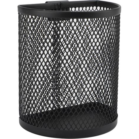Metall-Stiftehalter mit Haken, großes Fassungsvermögen, aufhängbarer Stiftebecher aus Metallgewebe, Schreibtisch-Organizer für Büro, Schule und Zuhause (1/5)