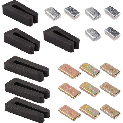 Kit de 6 poids pour pales de ventilateur de plafond. Ce kit comprend des poids métalliques autocollants de 5 g et de 3 g. (1/5)
