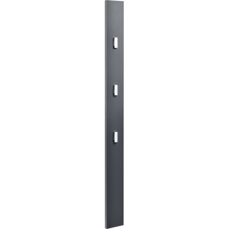 Appendiabiti armadio appendiabiti da parete appendiabiti pannello a muro 170 cm grigio 030002144