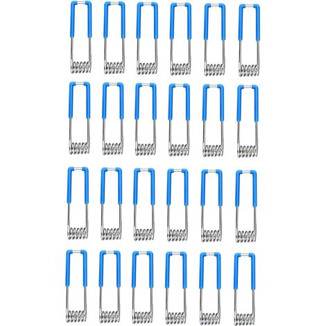 Luminaire Clamp Pince Vise Lot de 24 pinces à ressort de fixation pour luminaires GU10 MR16 1,4 x 60 mm Bleu (1/5)