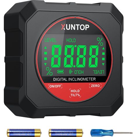 Inclinomètre Numérique Tactile LCD - Niveau Digital Magnétique Haute Précision 0.05° avec Écran Sensible au Toucher, Fonction ZERO et Mesure Relative, pour Menuiserie, Bricolage, Construction (1/5)