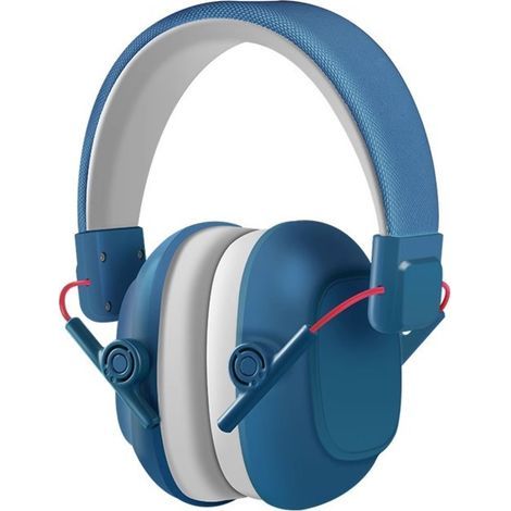 Casque Anti-Bruit Bouchon : protection auditive pour enfants jusqu'à 16 ans - fié - Confortable et réglable - Prévient les troubles auditifs - Robuste et facile à ranger – Bleu (1/2)