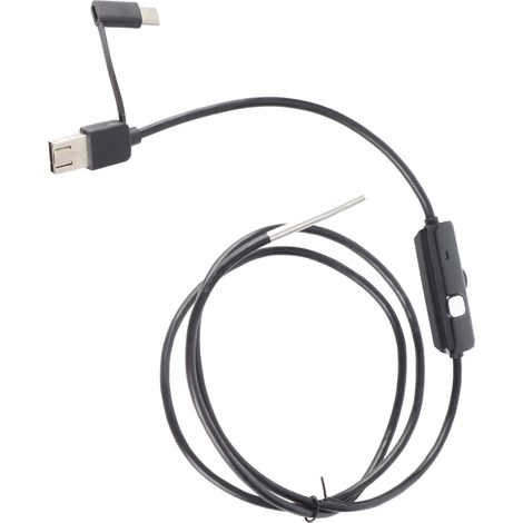 AN100-3.9 Endoscope 3.9mm Caméra d'inspection HD pour tuyaux et moteur automobile, boroscope LED avec smartphone, câble rigide 1m / 3.3ft (1/5)