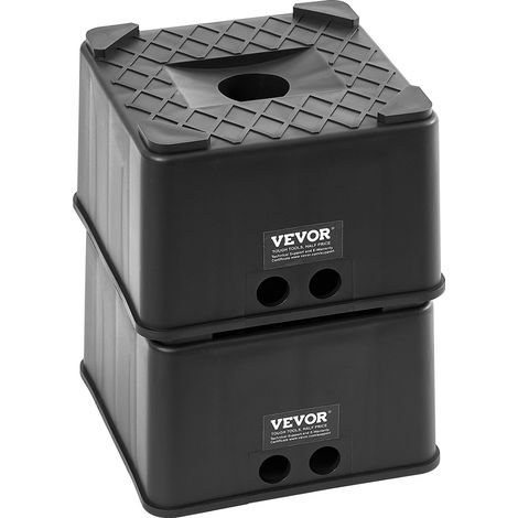 VEVOR 2 Stk. Nivellierblöcke für Wohnmobile Anhänger-Wagenheberblöcke 2722 kg belastbar (pro Block) als Wagenheberständer für Wohnmobile, Wohnmobilzubehör für Wohnwagen der 5. Radklasse A/C (1/5)