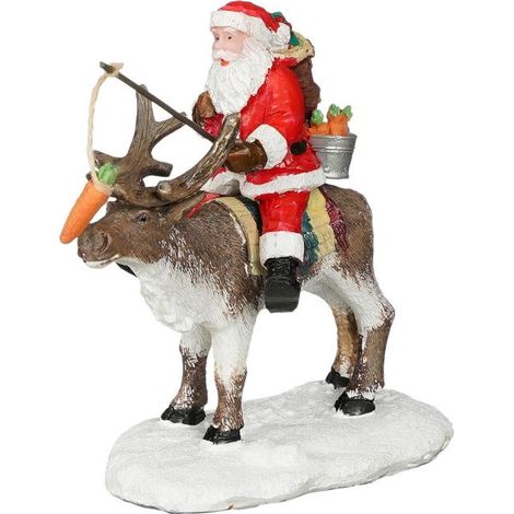 Babbo Natale su renna - Luville Lure Rudolf 10XW4,5XH8,5CM
