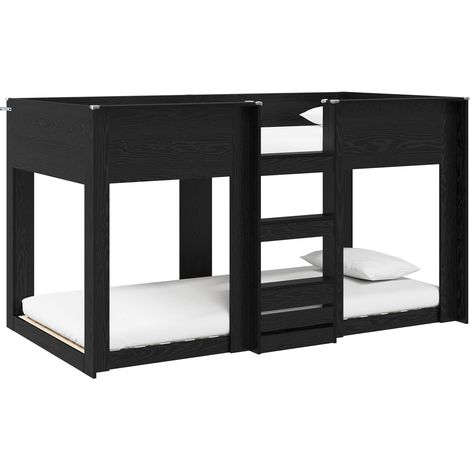 Maison Exclusive - Cama Litera para Niños Roble Negro 80 x 200 cm
