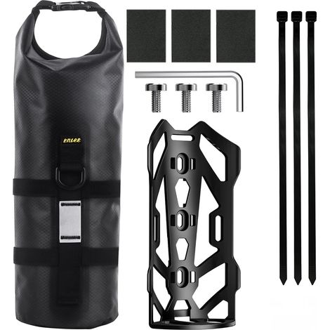 Fahrradrahmentasche, wasserdichte Rolltop-Lenkertasche, Rahmenfahrradtasche mit einfach anzubringendem Schultergurt, für MTB, Rennrad, E-Bike, Rennrad