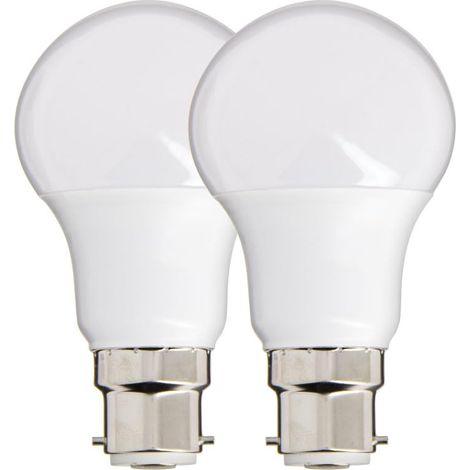 Lot De 2 A60 Culot B22-Ampoules Baïonnette Angle D'Éclairage 180 10W Équivalant 60W LED B22 806 LM-Ampoule Baionnette Lu (1/5)