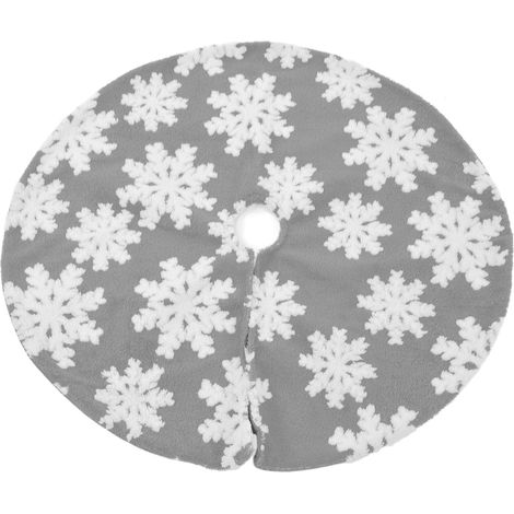 Jupes de Sapin de Noël avec Motifs Flocons de Neige, Décorations Festives Réutilisables pour Arbre de Noël, 78 cm (1/5)