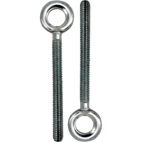Industrielle Heberinge, M8 verzinkte Stahlringschrauben, M8 x 60, 9 Stück, vollständig mit Gewinde versehene Befestigung und Aufhängung, geeignet für Zuhause, Büro, Hotel und andere Orte (1/5)