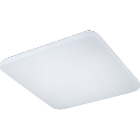 Inspired Mantra Fusion - Quatro - Plafonnier Affleurant Carré 50cm, 60W LED, 5000K, 4000lm, Blanc (1/5)