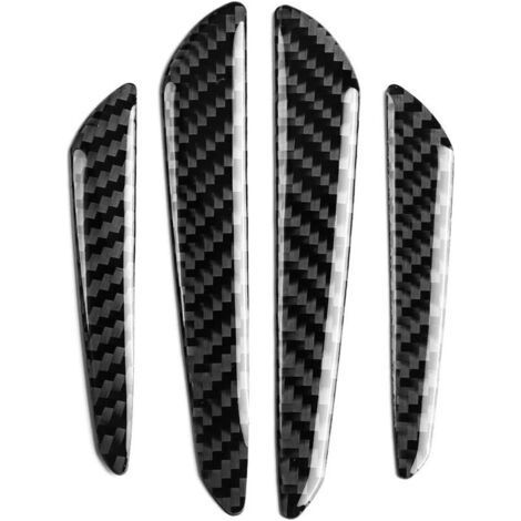 Protezione per paraurti e porte auto, 4 pezzi in fibra di carbonio, strisce protettive per bordi porta, copertura decorativa universale (1/4)