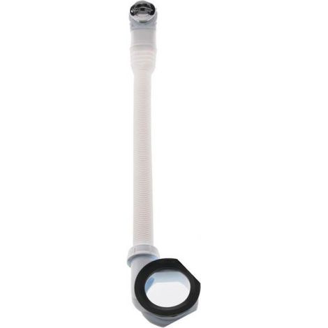Bonde de lavabo avec trop-plein – Diamètre 30 mm – Épaisseur de cuve jusqu'à 10 mm – Laiton chromé pour étanchéité parfaite (1/2)