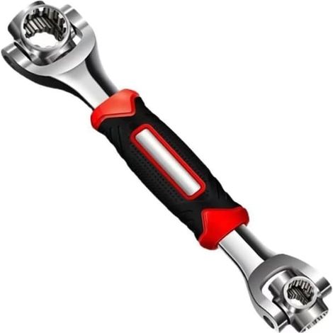 Clé à douille universelle 48 en 1, tête rotative à 360 degrés, pour les réparations de vélos, de voitures et de la maison, non magnétique.