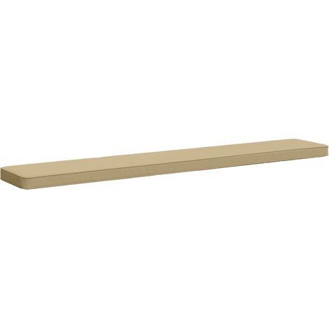 Coussin de banc 1 pièce VUGHT 100 % polyester Beige vidaXL