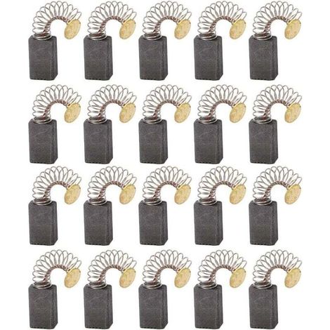 20x Balai en charbon, charbon moteur, 5mm x 8mm x 12mm pour outils électriques comme ponceuse d'angle, ponceuse orbitale