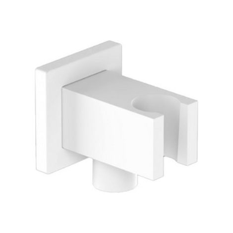 SUPPORTO DOCCIA MINIMALE QUADRO CON PRESA ACQUA Nero Opaco REMER