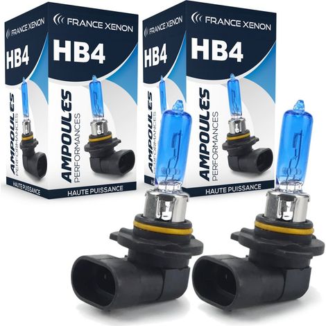 2 x Ampoules HB4 9006 55W 4300K SUPER WHITE - FRANCE-XENON (1/4)